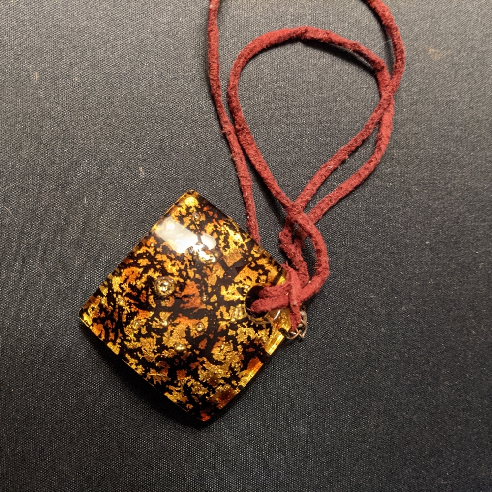 Glass hand made pendant